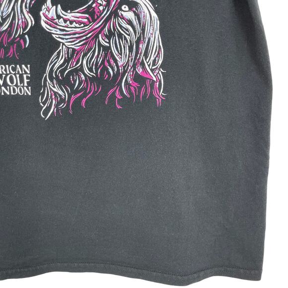 An American Werewolf in London Tshirt Size Large Black Moon 90s Y2k Spooky - Picture 12 of 16